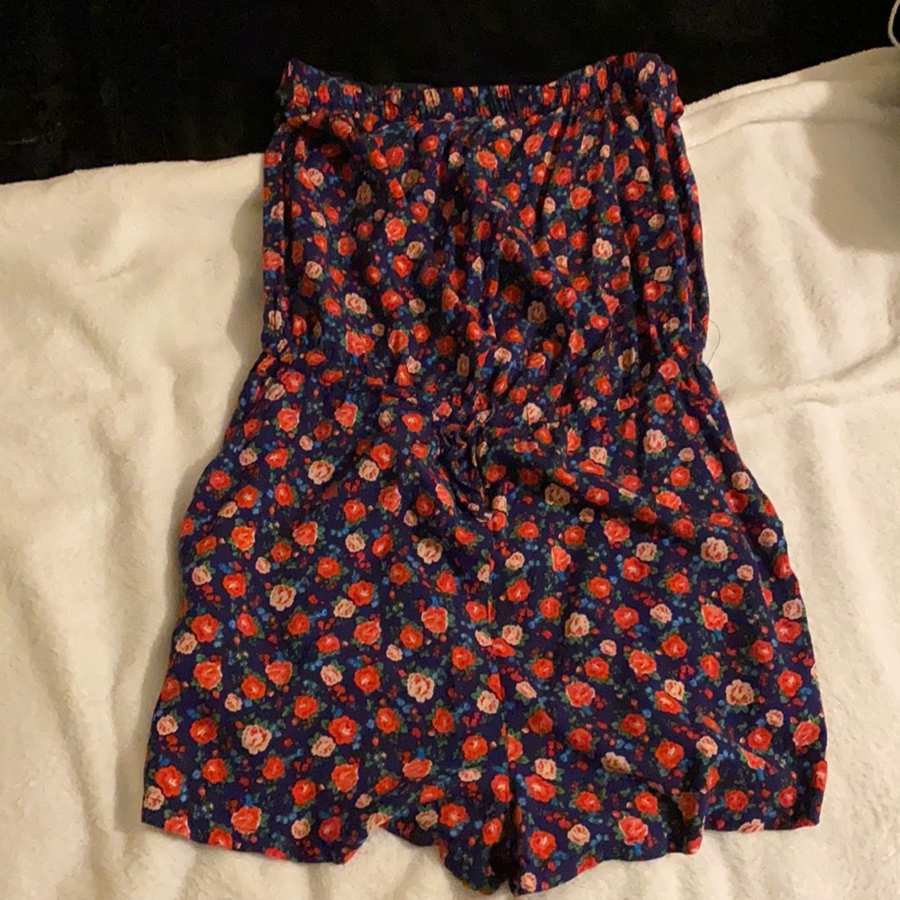 Floral Strapless Romper Forever 21